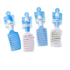 Peigne à boucler en plastique de grande taille, outil de coiffure professionnel pour cheveux raides, franges, forme de poire - Product Image 4