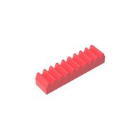0,1 kg/129 pièces 3743 1*4 crémaillère à engrenages, petites particules, blocs de construction, voiture haute technologie, train, briques DIY, accessoires techniques DIY