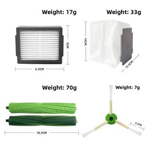 Convient pour I Robots Roombas I3 I4 I6 I7 <span class=keywords><strong>E5</strong></span> E6 <span class=keywords><strong>E</strong></span> & I série <span class=keywords><strong>Robot</strong></span> aspirateur accessoire rouleau principal brosse latérale Hepa filtre sac pièces de rechange - Product Image 2