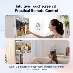 Téléviseur intelligent Android 32 pouces, moniteur portable, écran tactile LCD Full HD, prise en charge <span class=keywords><strong>de</strong></span> l'affichage interactif du texte et <span class=keywords><strong>de</strong></span> l'animation, utilisation en intérieur - Product Image 2