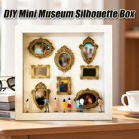 Kit DIY Mini Musée en Boîte Silhouette – Cadre Artistique Créatif Effet Ombre – Ensemble Artisanat 3D Scène de Musée pour Décoration Maison & Cadeaux