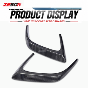 ZESON Aileron arrière en fibre de carbone véritable pour Mercedes Benz Classe C W205 <span class=keywords><strong>C63</strong></span> <span class=keywords><strong>AMG</strong></span> <span class=keywords><strong>Coupé</strong></span> 2015-2018 - Product Image 3