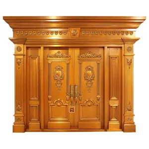 European Style Guard Against Theft Entrance Door Main Entrance Door Design Entry Door Luxury Circle Solid Entrance Gate