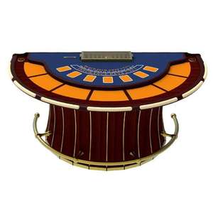 Table de jeu de cartes haut de gamme YH 7 joueurs demi-ronde pour <span class=keywords><strong>casino</strong></span> - Product Image 6