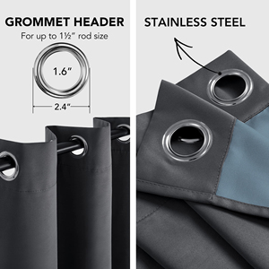 Vente à Chaud Hôtel de Luxe Haute Blackout Nouveau Processus de Conception Bleu Clair Revêtement Rideau Salon Blackout Rideaux - Product Image 4