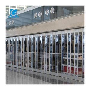 Patio invisibile scorrevole Bi pieghevole cristallo acrilico porte trasparenti in alluminio Pvc <span class=keywords><strong>porta</strong></span> pieghevole <span class=keywords><strong>per</strong></span> le camere - Product Image 3