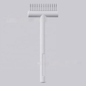 Spazzola Ergonomica per la Rimozione del <span class=keywords><strong>Pelo</strong></span> di Animali Domestici con Lama a Punta Arrotondata di Sicurezza, Spazzola per Sottopelo di Cani e Gatti, Facile Rimozione del <span class=keywords><strong>Pelo</strong></span> con Una Sola Mano, Accessori per la Toelettatura - Product Image 1