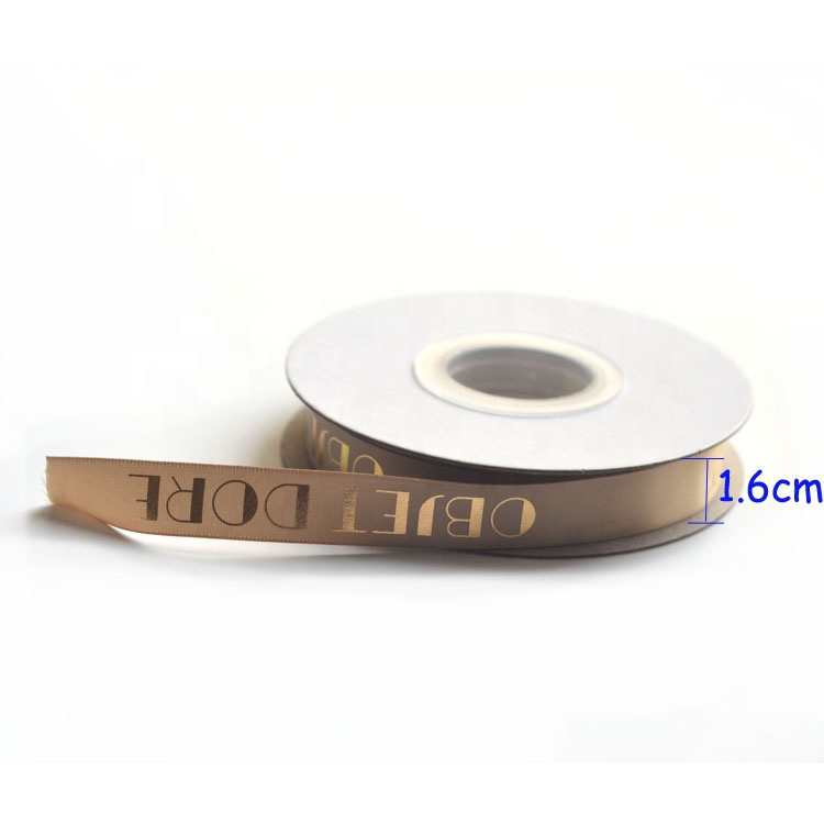 Custom Printed Colorful Satin Silk Ribbon Gift Packing Wrap Ribbon with logo