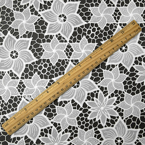 Fabricants vente en gros nouveau lait soie couleur Morning Glory évider vêtements pour femmes coton broderie dentelle tissu - Product Image 3