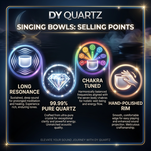 Bol sonore en quartz personnalisable Crystal Soul, <span class=keywords><strong>7</strong></span> couleurs chakra, finition givrée, pour instruments de musique - Product Image 6