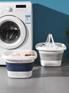 <span class=keywords><strong>Cestino</strong></span> portabiancheria in tessuto sporco OEM cesto portabiancheria in <span class=keywords><strong>plastica</strong></span> secchio portaoggetti pieghevole - Product Image 3