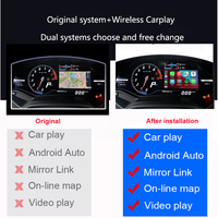 Interface sans fil CarPlay et Android Auto Mirror Link pour tableau de bord Huracan 2012-2019 avec Wi-Fi intégré