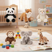 Boneka Hewan Plush Bordir Super Lembut Desain Kustom untuk Pembuat Boneka OEM ODM Grosir Partai Besar untuk Pembeli Merek