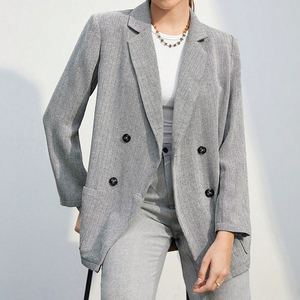 Phụ Nữ Tùy Chỉnh Phụ Nữ Blazer Dress Dài 2024, Cộng Với Kích Thước Mới Chính Thức Sang trọng Đôi Ngực Blazers Áo Khoác/ - Product Image 6