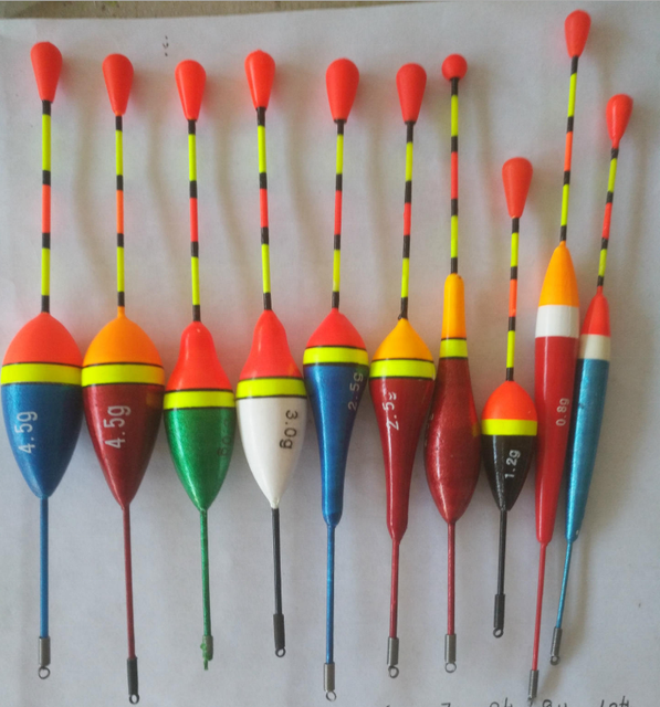 10Pcs/Lot  Mix Size Set Carp Fishing Line Bobber Group Fish Float Fishing Tackle  Fishing Float