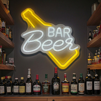 Bande LED néon USB pour décoration murale, 13x13 pouces, pour enfants, fans, club, dortoir, chambre, boutique, fête d'anniversaire - 220V