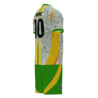 Jersey Sepak Bola Unisex Model Boxy Oversize Custom Berkualitas Tinggi dengan Cetak Digital, Layanan OEM untuk Klub Sepak Bola, 100% Poliester