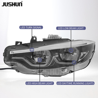 JUSHUN Auto-Zubehör Laser-Scheinwerfer für BMW 4er Serie F32 M4 F82 13-20 Weiß&Gelb DRL 430 435 440i Plug-and-Play