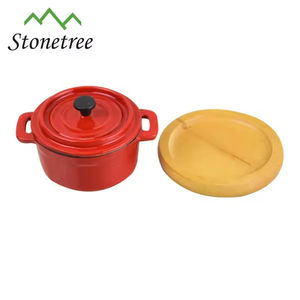 Nueva <span class=keywords><strong>Mini</strong></span> Cocotte de Hierro Fundido Esmaltado Antiadherente para Cocina, Colorida - Product Image 3