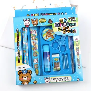 Ensemble <span class=keywords><strong>de</strong></span> dix pièces pour enfants, crayons, règle, papeterie, ensemble <span class=keywords><strong>de</strong></span> <span class=keywords><strong>fournitures</strong></span> <span class=keywords><strong>scolaires</strong></span> pour les élèves <span class=keywords><strong>de</strong></span> la maternelle et du primaire, petits cadeaux, prix - Product Image 3