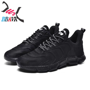 Chaussures de sport pour hommes en vente chaude, baskets de course décontractées tendance pour l'extérieur, noires - Product Image 2