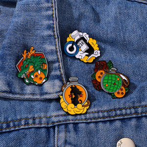 YINI Dragon topu mal karikatür çinko alaşım broş Akira Toriyama hatıra Pin ayarlanabilir giyim rozeti yeni yıl - Product Image 6