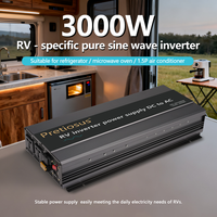 Pretiosus onduleur RV onduleur alimentation 3000w 3KW onduleur à onde sinusoïdale Pure DC12V ToAC220V avec convertisseur de puissance à télécommande
