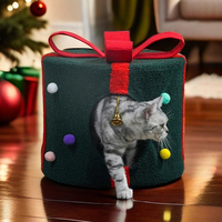 ODM&OEM Tour à gratter en peluche mignonne multi-niveaux pour chats de grande taille, avec poteau à gratter en bois de sisal, emballage carton pour animaux de compagnie