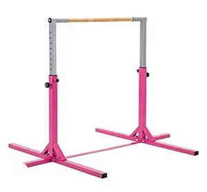 Factory price Gymnastics Training Bar- Height Adjustable 90to 150 cm Horizontal Kip Bar for Kids