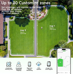 <span class=keywords><strong>Tondeuse</strong></span> à gazon robotisée BESTMOW <span class=keywords><strong>Titan</strong></span>-100 sans fil, intelligente, avec évitement d'obstacles, <span class=keywords><strong>batterie</strong></span> puissante, recharge automatique - Nouveauté - Product Image 4