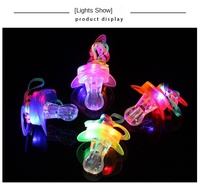 Sucette lumineuse LED douce et bon marché 2025, sifflet lumineux, sucette jouet qui clignote, adaptée aux activités en KTV et en bar