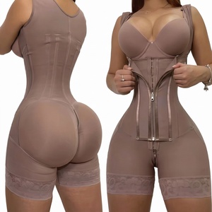 Body Modellante a Vita Alta con 13 Stecche in Acciaio, Rete Traspirante Spessa 260g e Ganci per Massimo Effetto Snellente - Product Image 1