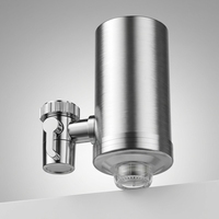 Filtre purificateur d'eau pour robinet en acier inoxydable 304, ultrafiltration, charbon actif, membrane céramique pour la cuisine et la consommation