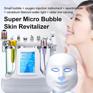 Máquina Facial 9 en 1 de Hidrodermoabrasión con Oxígeno, Peeling Acuático, Microdermoabrasión, Hidratación y Oxigenación - Product Image 3