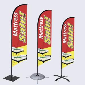 Banderas de Lágrima Personalizadas con Logotipo Impreso para Publicidad en Carreteras, Banderas de Playa Tipo Pluma para Publicidad Aérea y Pancartas Promocionales - Product Image 1