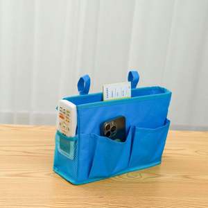 Multipurpose Bedside Baby Bed Diaper Wall Hanging <b>Storage</b> <b>Bag</b> Crib Organizer for Books Tablets Magazine Phone Remotes - Product Image 4