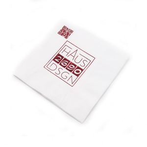 Customize Branded 33x33 CM Cocktail Napkin <b>Tissue</b> Napkin Servietten Restaurant Linen Napkins - Product Image 3