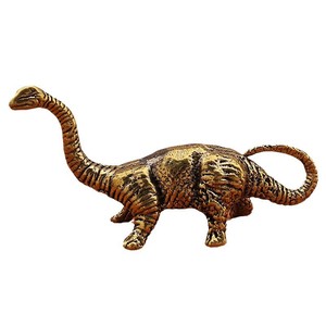 Estatuas de Dinosaurios de Latón Plateado, Figuras Únicas de Criaturas Prehistóricas para Oficina y Colección de Regalos Empresariales - Product Image 5