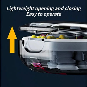 Boîte de rangement de pilules à 6 compartiments en gros, mini-organisateur portable de voyage pour médicaments avec anneau d'étanchéité - Product Image 5