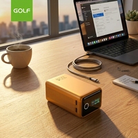 Batterie externe 20000 mAh à grande capacité avec câble, affichage TFT, charge rapide 100W, interrupteur tactile, pour ordinateur portable (OEM)
