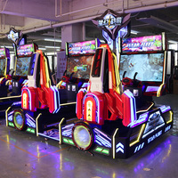 Máquina de Videojuegos Arcade de Metal Star Fleet Dynamic Flight, Simulador de Videojuegos Operado con Monedas para Parques de Diversiones, Alta Rentabilidad