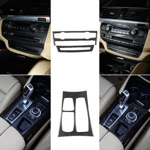 Pour 2008-2013 <span class=keywords><strong>BMW</strong></span> X5 X6 E70 E71 accessoires <span class=keywords><strong>d</strong></span>'intérieur de voiture en Fiber de carbone souple Kits <span class=keywords><strong>d</strong></span>'autocollants <span class=keywords><strong>d</strong></span>écoratifs - Product Image 5