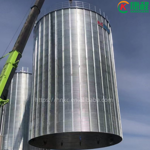 Силосы для хранения кукурузы и сои, влагозащищенные, сборные стальные контейнеры для зерна, вместимость 4000 т, для использования на птицефабриках - Product Image 2