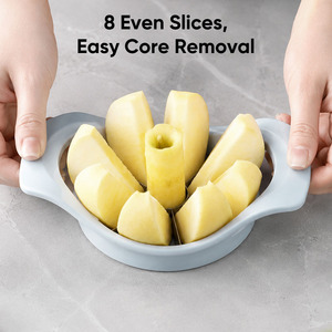 Cortador de Manzanas de Acero Inoxidable de 8 Rebanadas con Calibre Grande de 10.5cm y Doble Mango para Utensilios de Cocina al por Mayor - Product Image 4