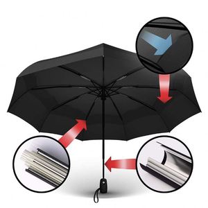 High Quality New Arrivals <b>Windproof</b> Safety 3 Foldable <b>Umbrellas</b> Breathable Double Wall 21 Inch 9 Ribs Automatic <b>Umbrella</b> - Product Image 3