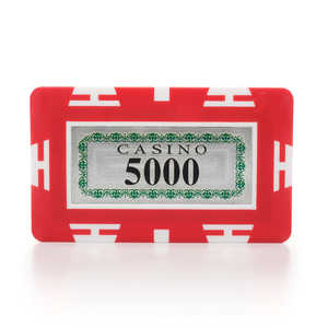 Placas de póquer holográficas rectangulares de 32G de estilo europeo (cada una) Denominación de marca de suministro de casino 100 - Product Image 3