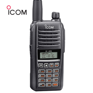 Radio transceiver aérienne VHF Icom IC-A16, portable, étanche IP67, talkie-walkie - Product Image 1