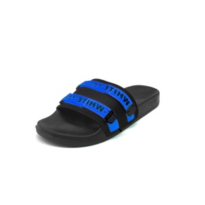 Cinese di autunno di Tendenza di Modo di fantasia disegno piatto delle donne a buon mercato nero cuneo soffici calzature su misura da spiaggia all'aperto scivolo slipper - Product Image 4