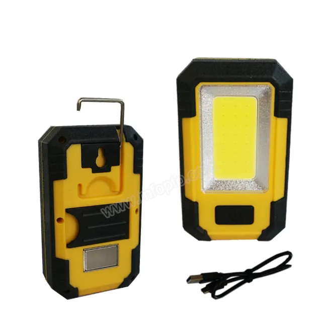 Multi-function USB Rechargeable Small COB Bulb LED Work Light With Strong Magnetic