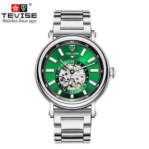 Tevise 9829 Automatic Mechanical Wrist <b>Watch</b> Luxury Vintage Waterproof Stainless Steel Leather Belt Wristwatch for <b>Men</b> Relojes - Product Image 4